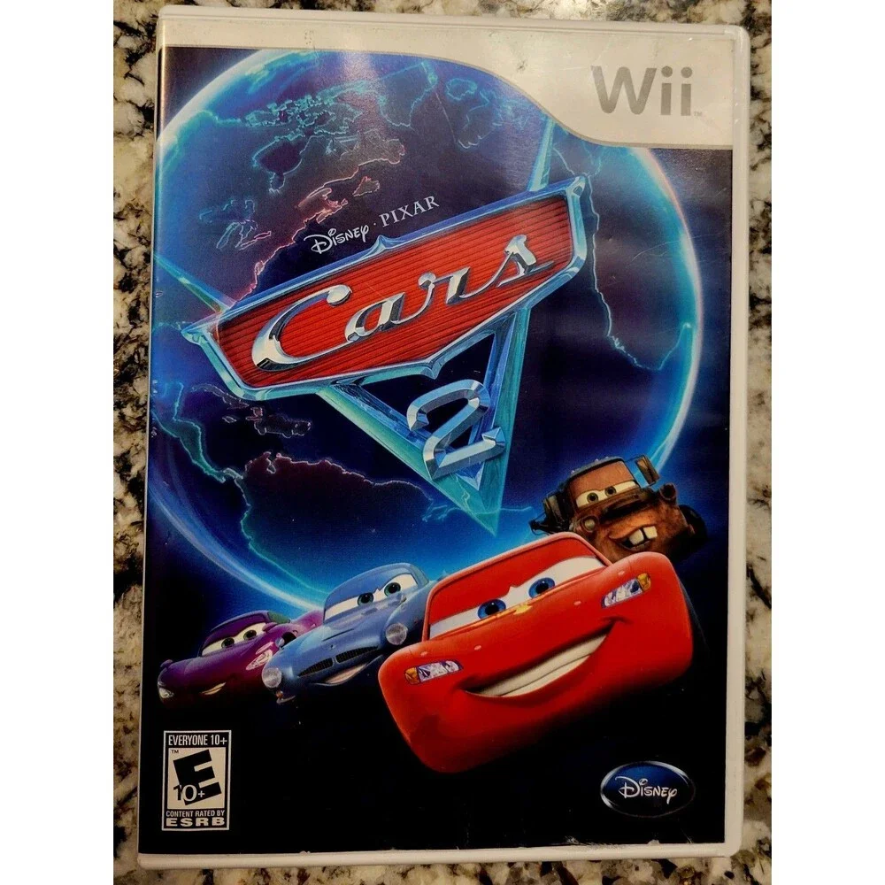 NINTENDO Wii:Cars 2,CIB, MANUAL, GD DISC HAS SCRATCHES,TESTED,FAST SHIPPING
